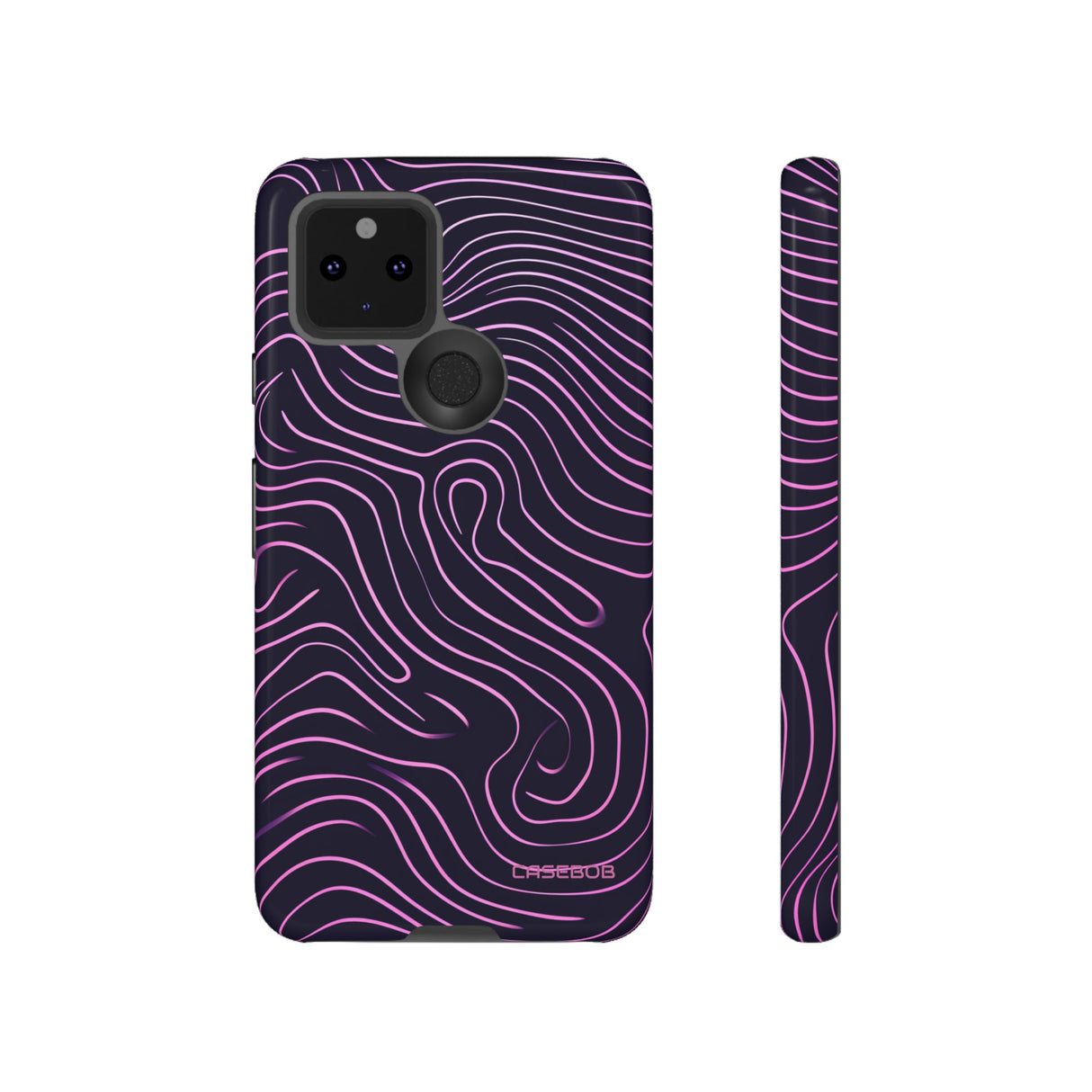 Purple Line Minimalism - Protective Phone Case