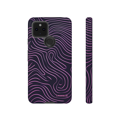 Purple Line Minimalism - Protective Phone Case