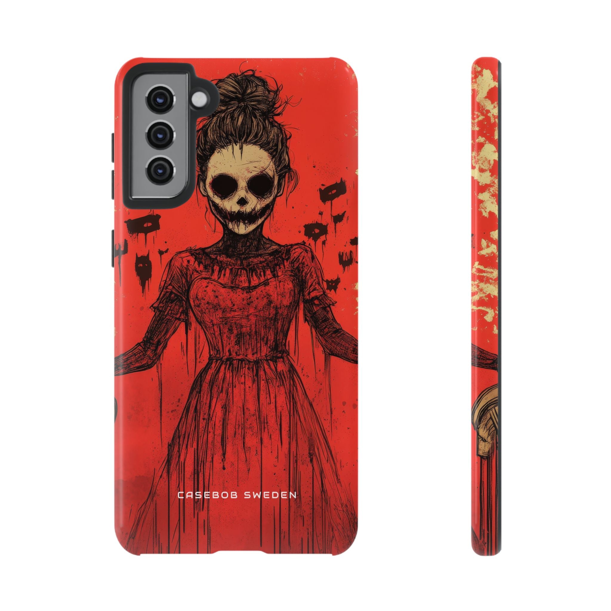 Haunting Scarlet Descent  Samsung S21 - Tough Phone Case