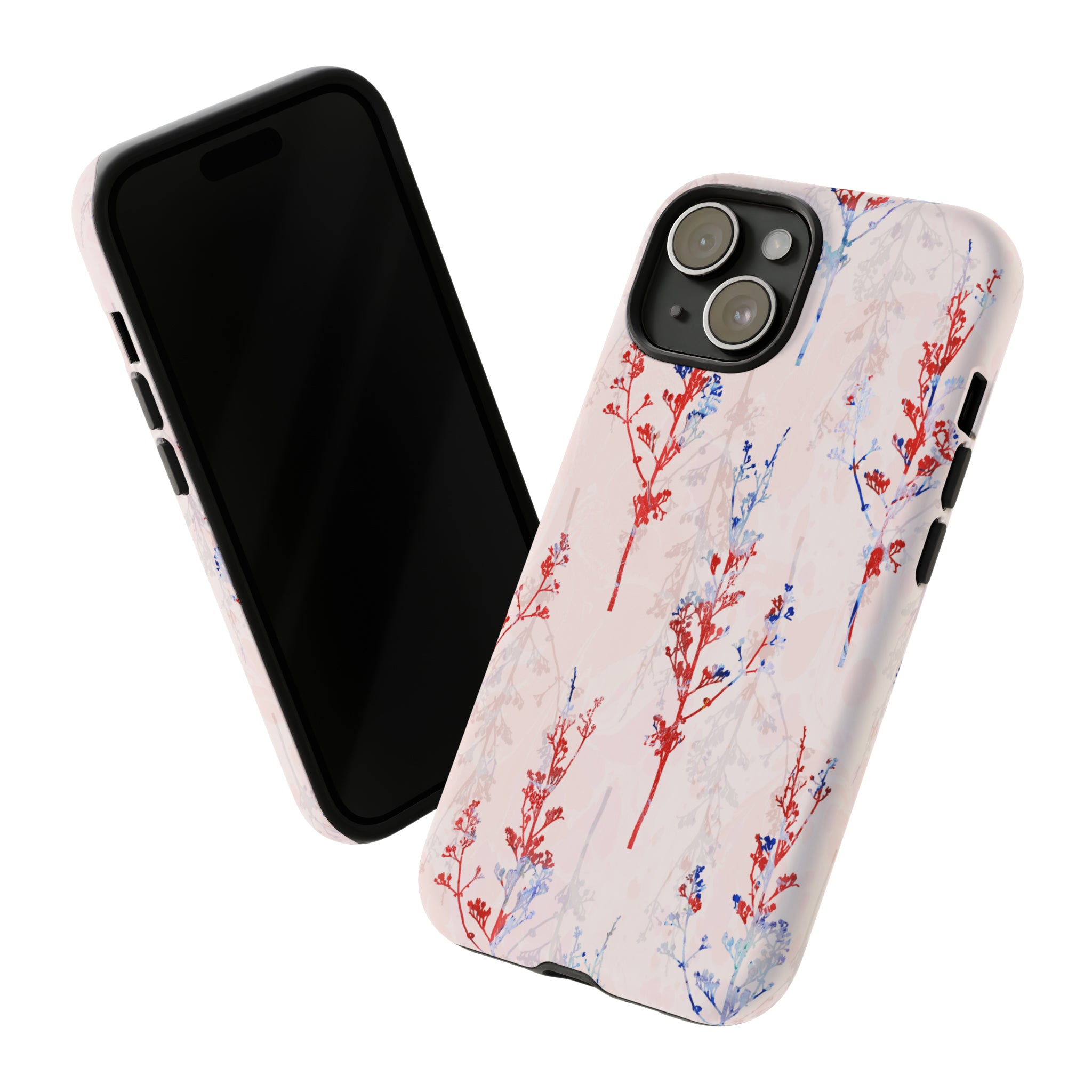 Pink Vintage Flowers - Protective Phone Case