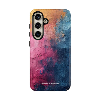 Blue Pink Abstract - Tough Samsung S24 Phone Case