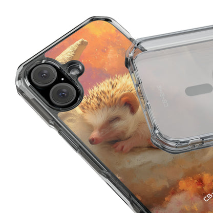 Hedgehog Rests Dreaming iPhone Case - Impact