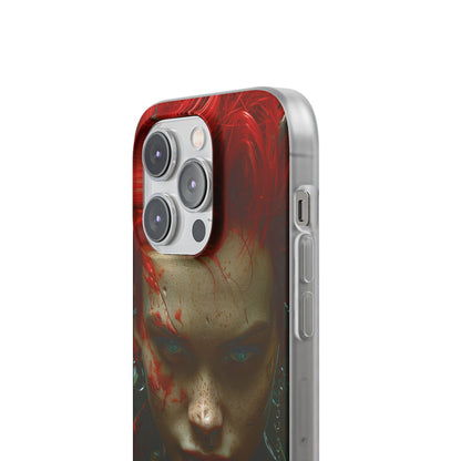 Red Spike Gaze iPhone 14 Pro Case - Soft