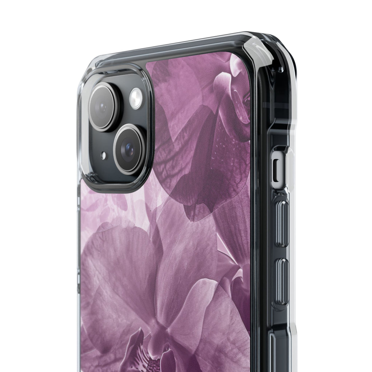 Radiant Orchid Design | Handyhülle für iPhone (Clear Impact Case – magnetisch) 