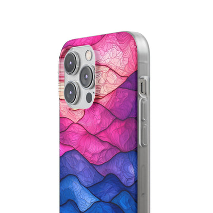 Wavy Vein Gradient iPhone 14 Pro Max Case - Soft