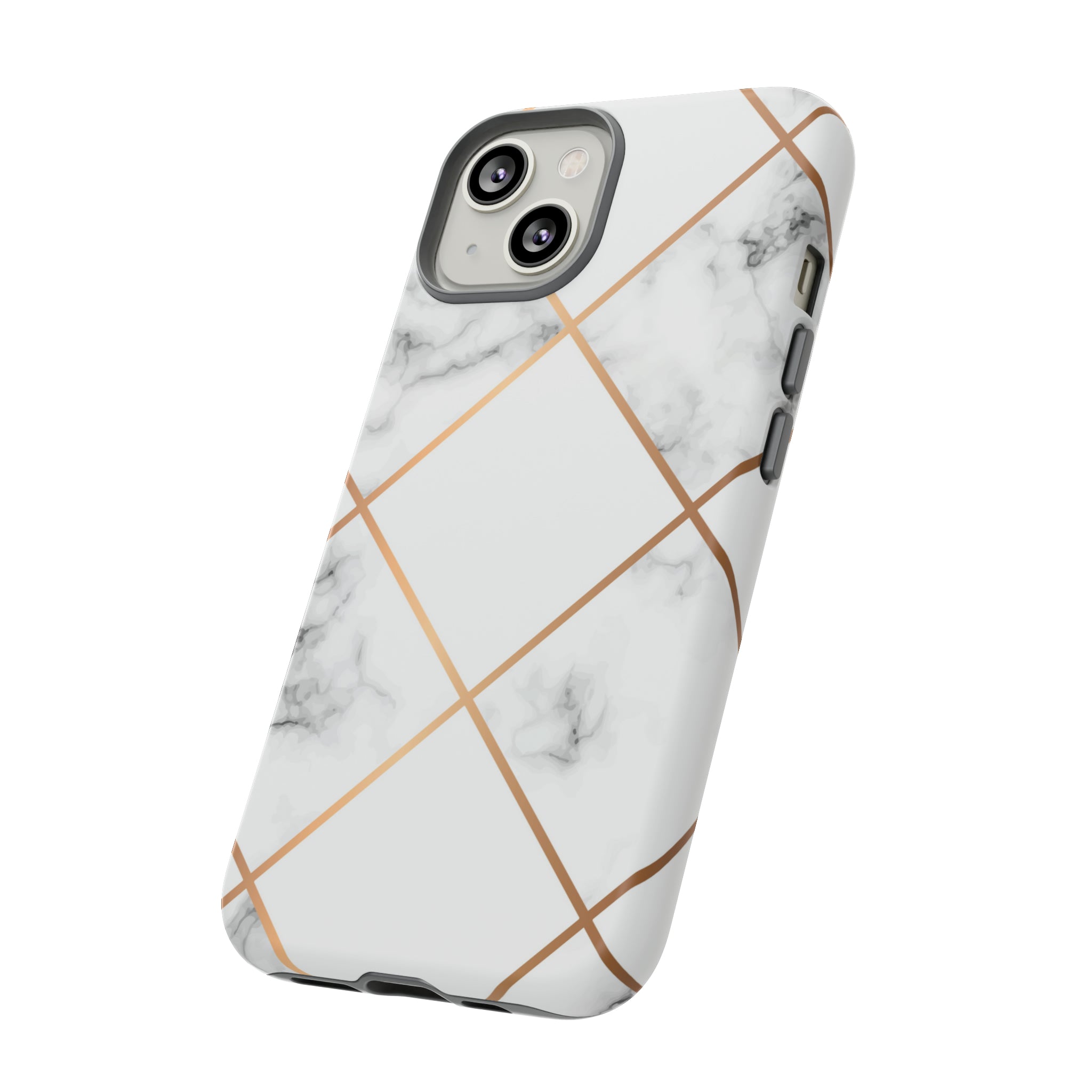 White Marble - Protective Phone Case