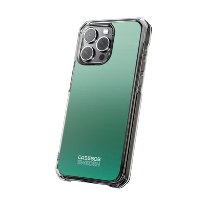 Teal Horizon Layers iPhone 15 - Impact Clear+