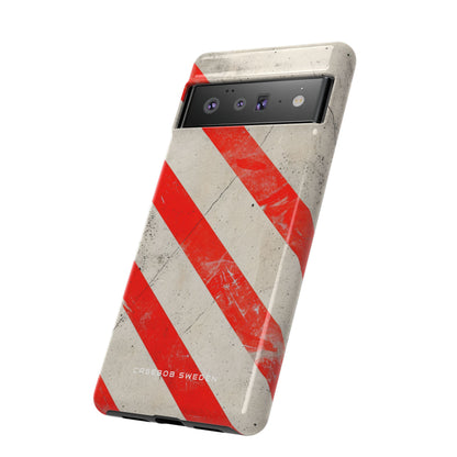 Striker Crimson Stripes Google Pixel 6 - Tough Phone Case