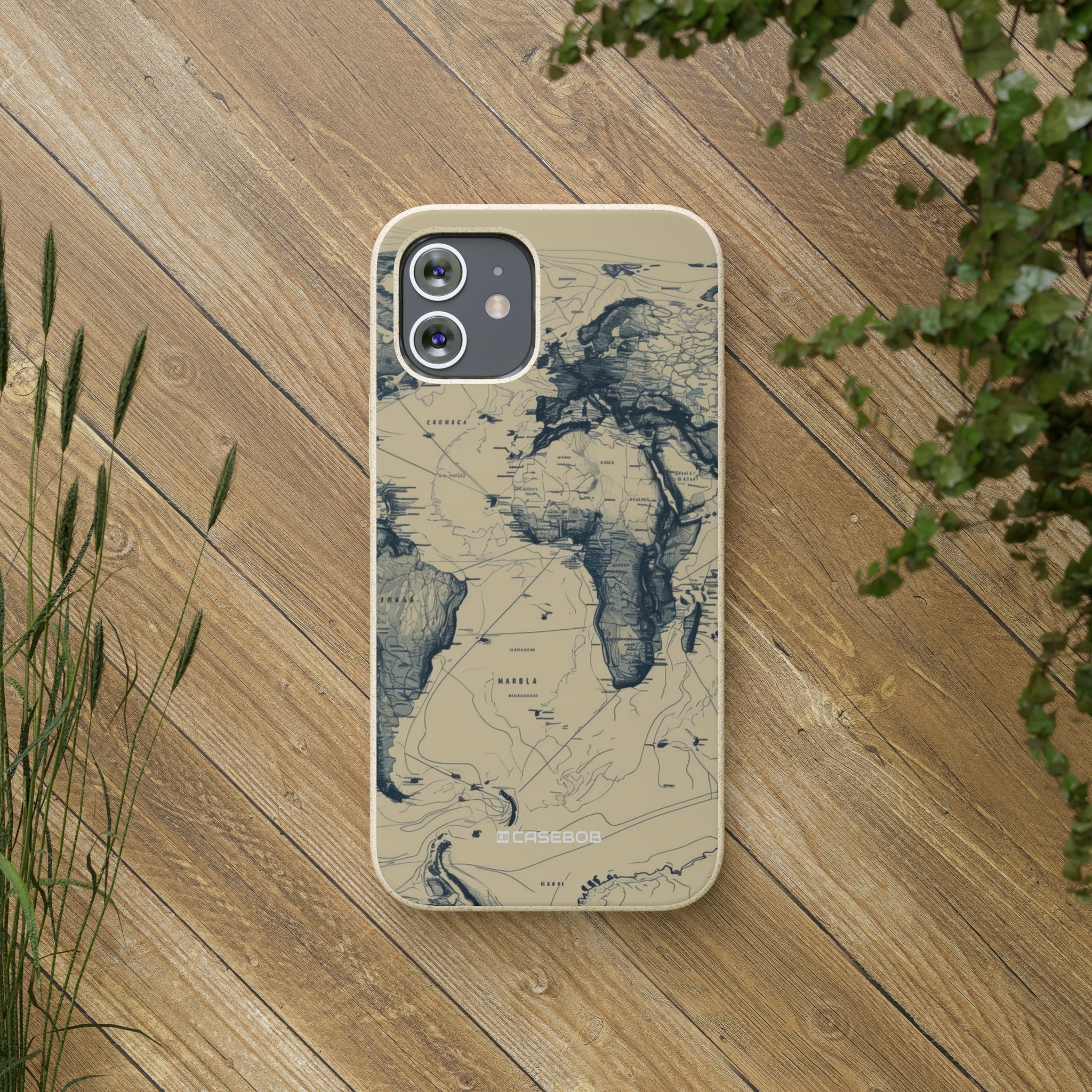 Vintage World Map | Biodegradable Phone Case