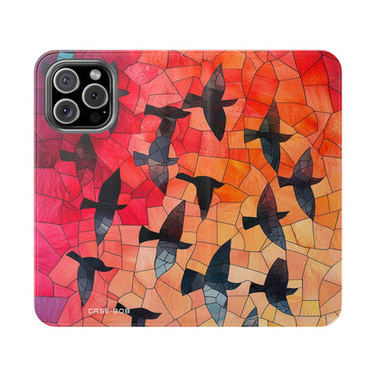 Stained Glass Birds - iPhone 16 Max Case - Wallet