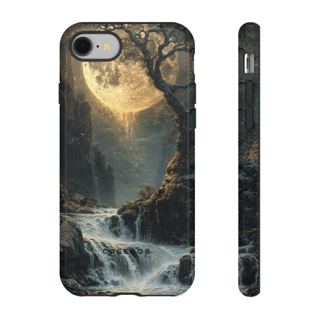 Moonlit Waterfall Silence - Protective Phone Case