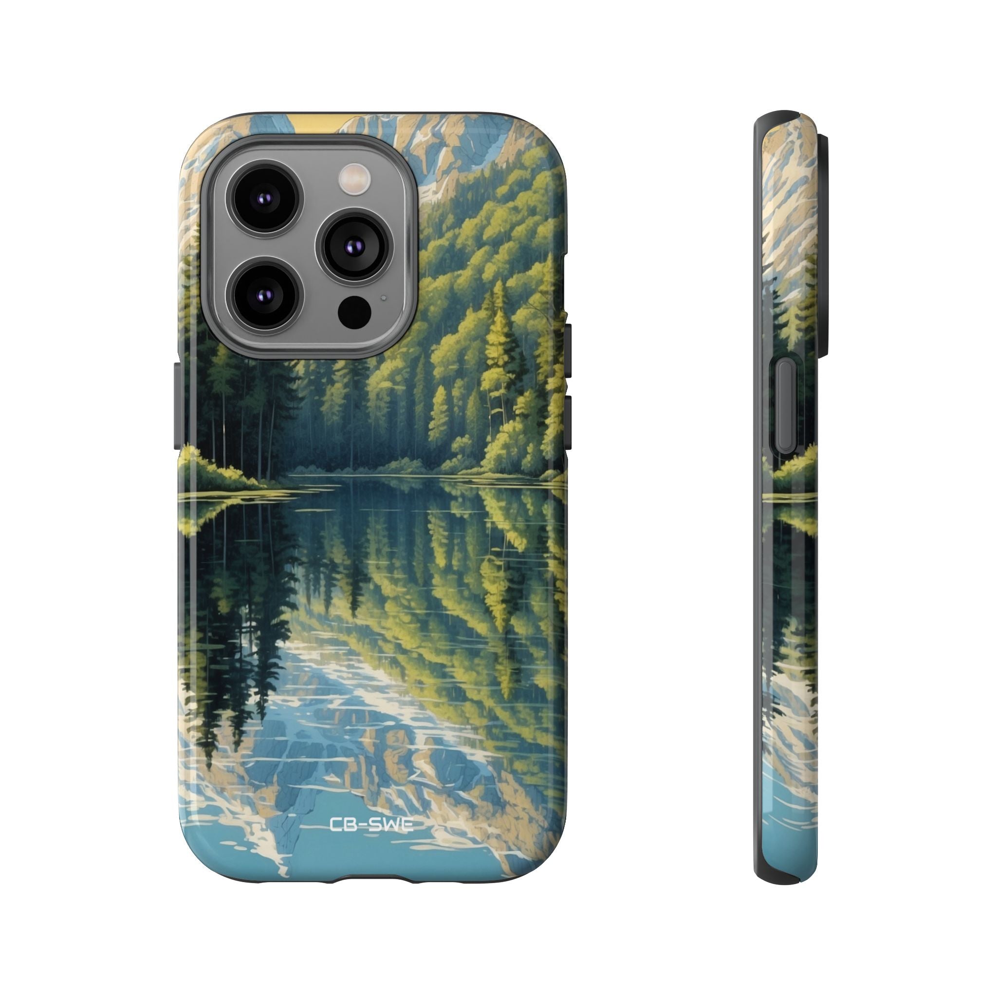 Mountain Peaks Reflect - iPhone Case