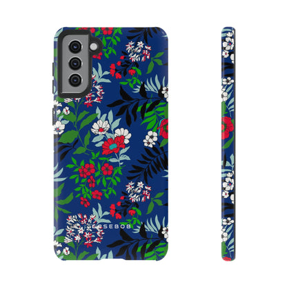 Blue Art Flowerfield - Protective Phone Case