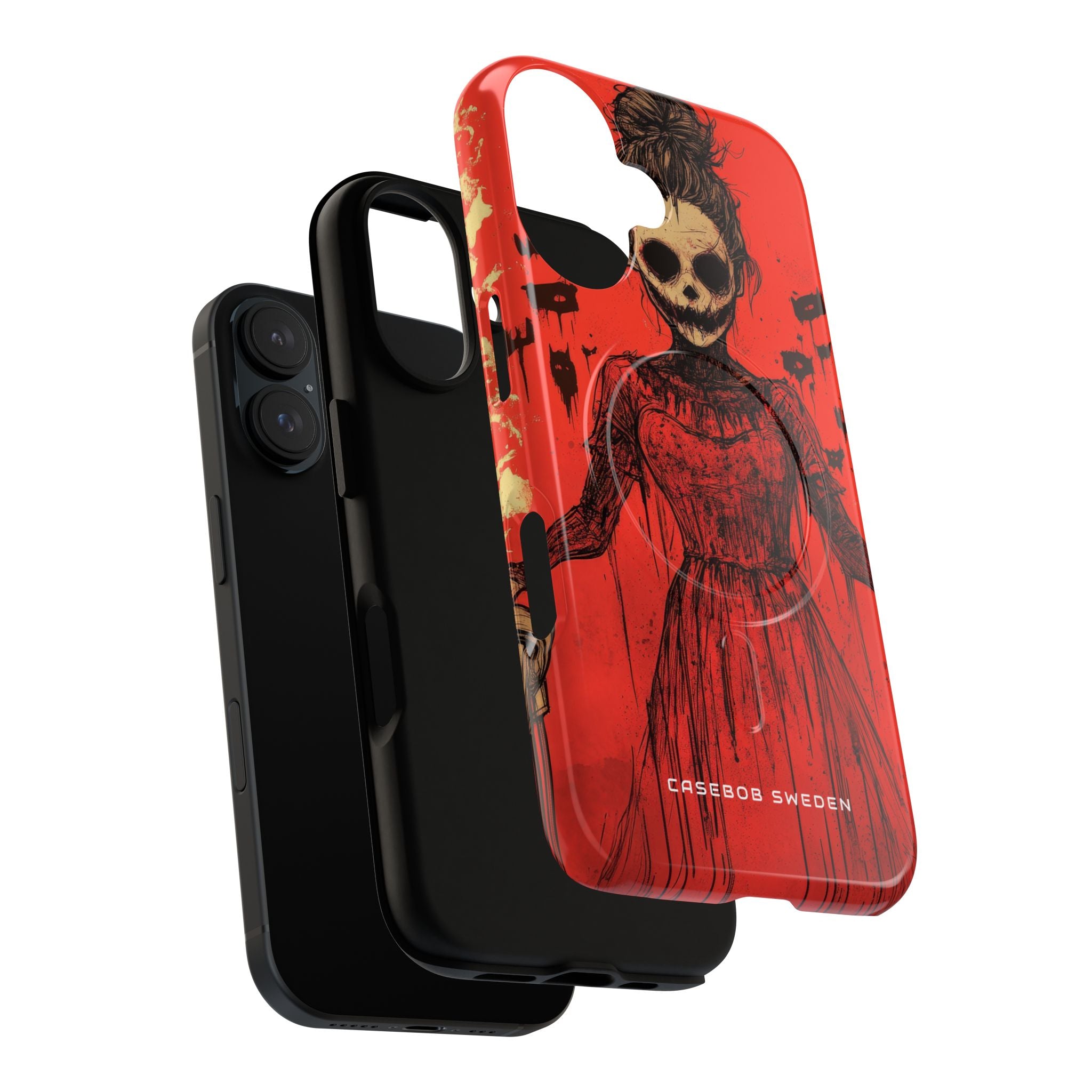 Haunting Scarlet Descent iPhone 16 | Tough+ Phone Case