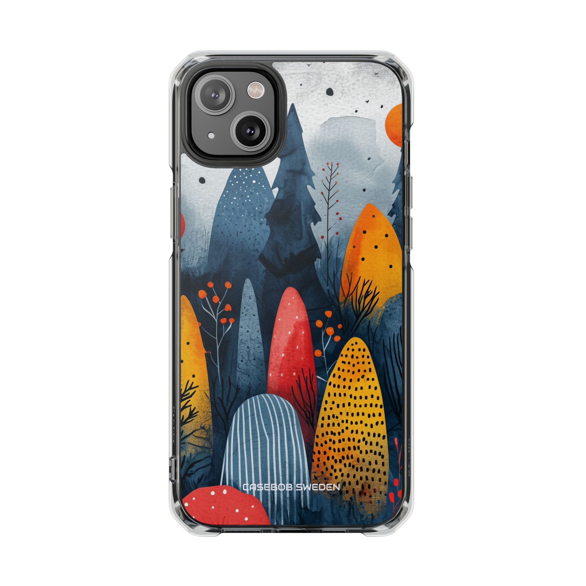 Whimsical Nature - Clear Impact iPhone 14 Phone Case