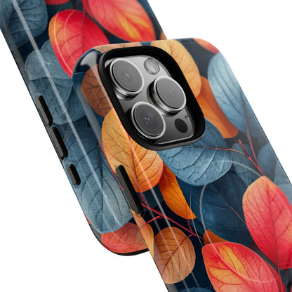 Vibrant Nature Leaves - Tough + MagSafe® iPhone 16 Phone Case