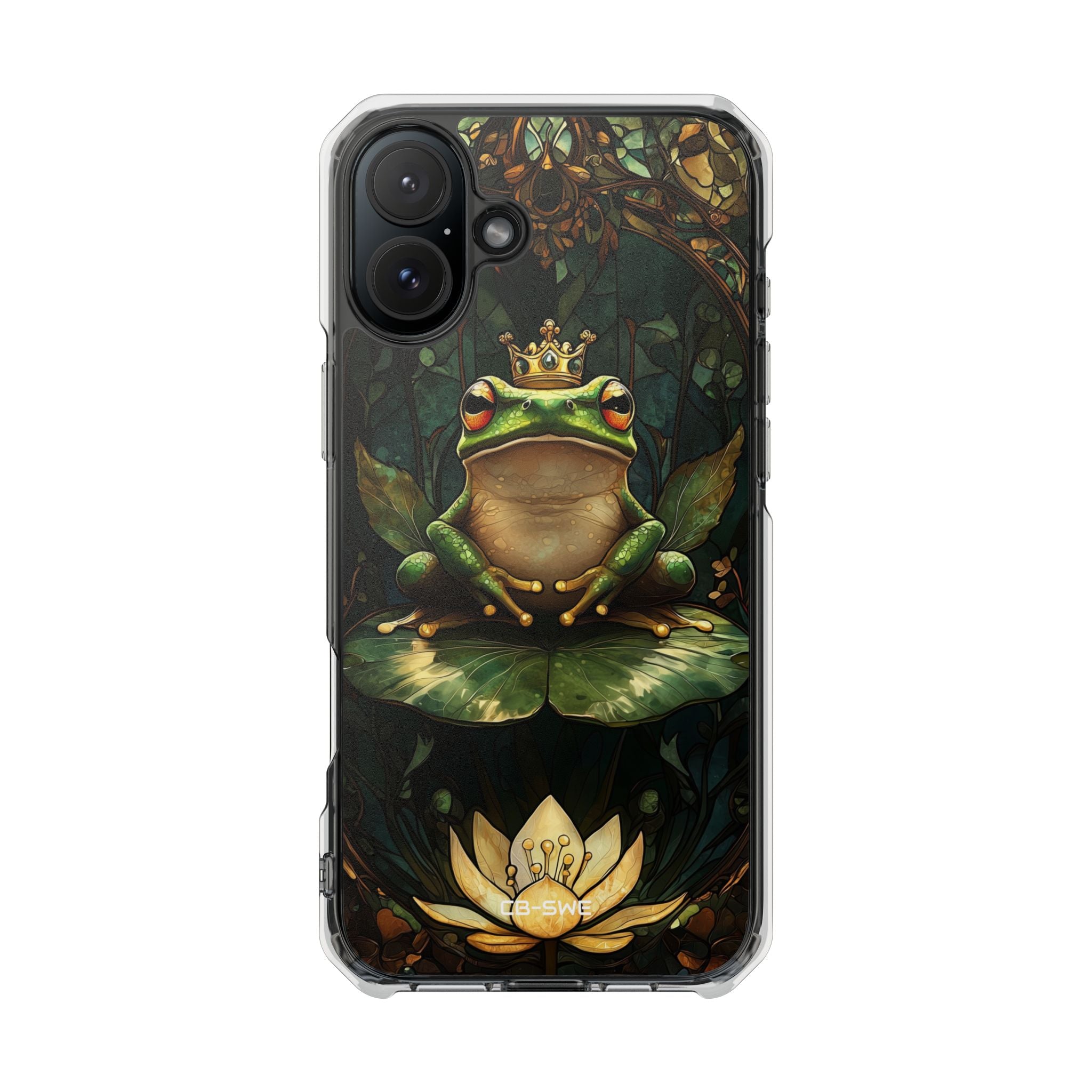 Crowned Frog Rests iPhone Case - Impact