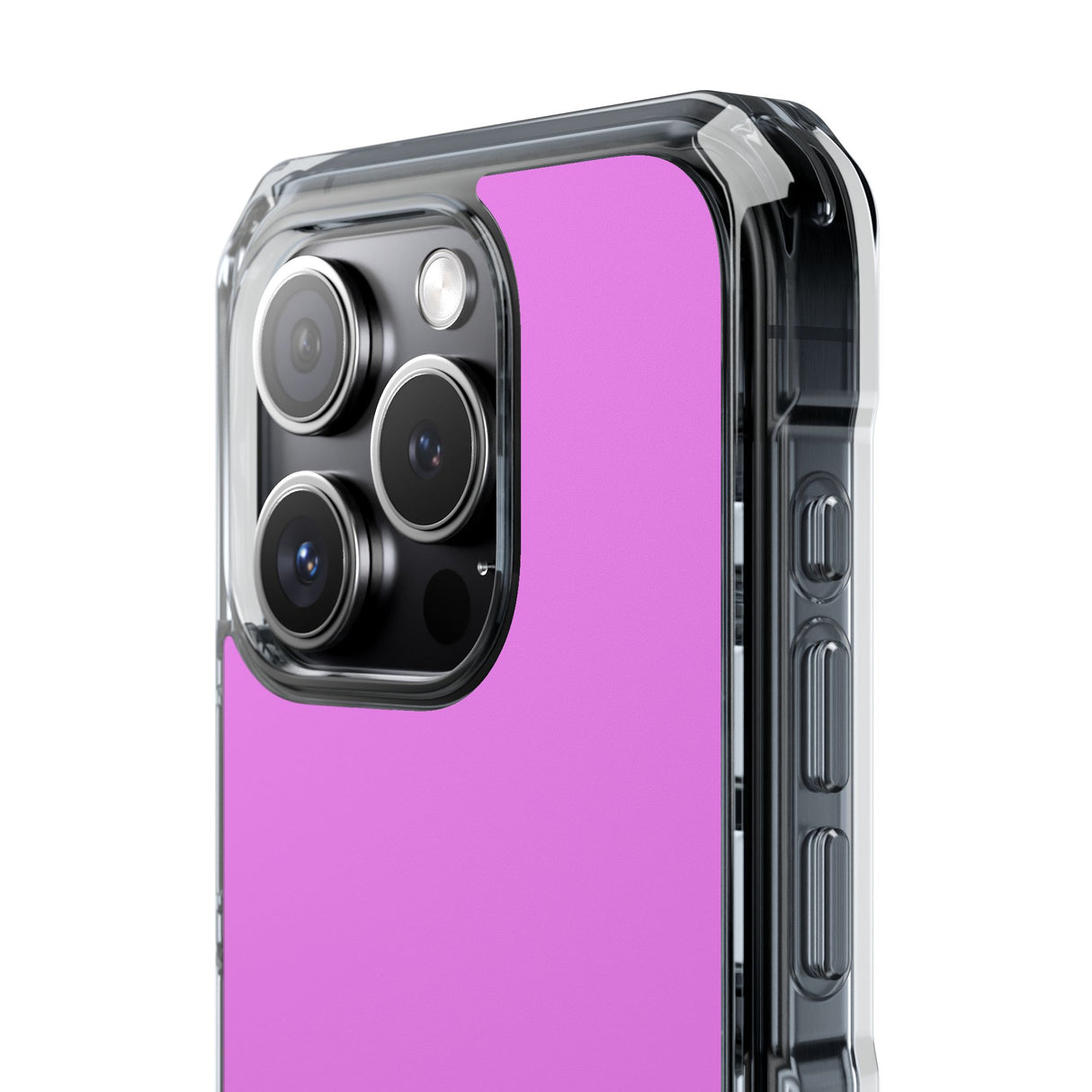 Violett | Handyhülle für iPhone (Clear Impact Case - Magnetisch) 