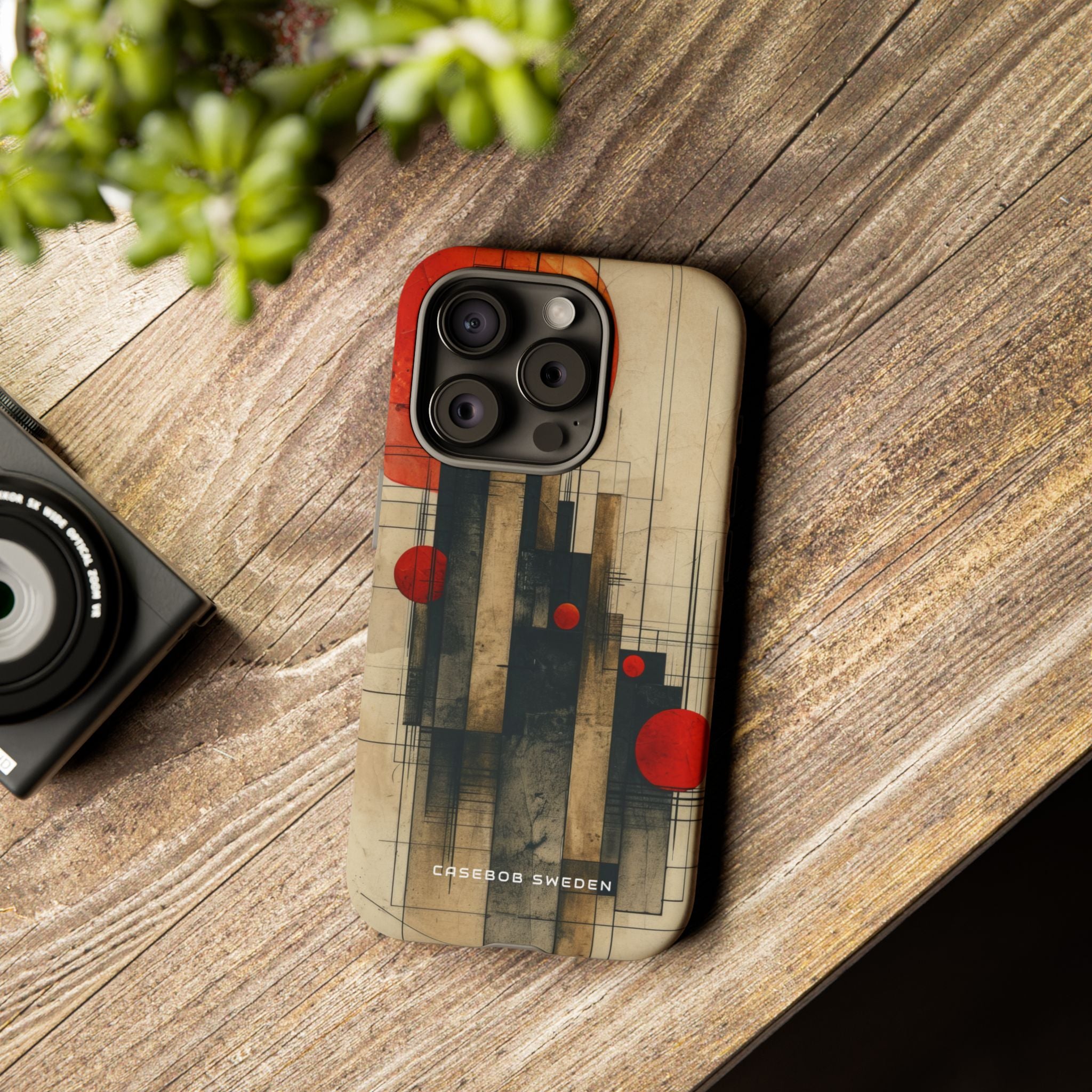 Vintage Geometric Harmony iPhone 15 - Tough Phone Case