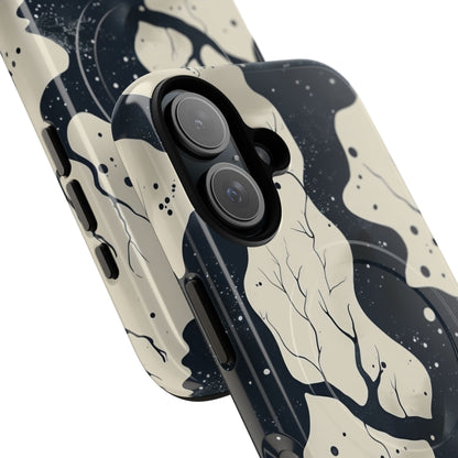 Organic Fluid Silhouettes with Cosmic Depth iPhone 16  Tough+ Phone Case