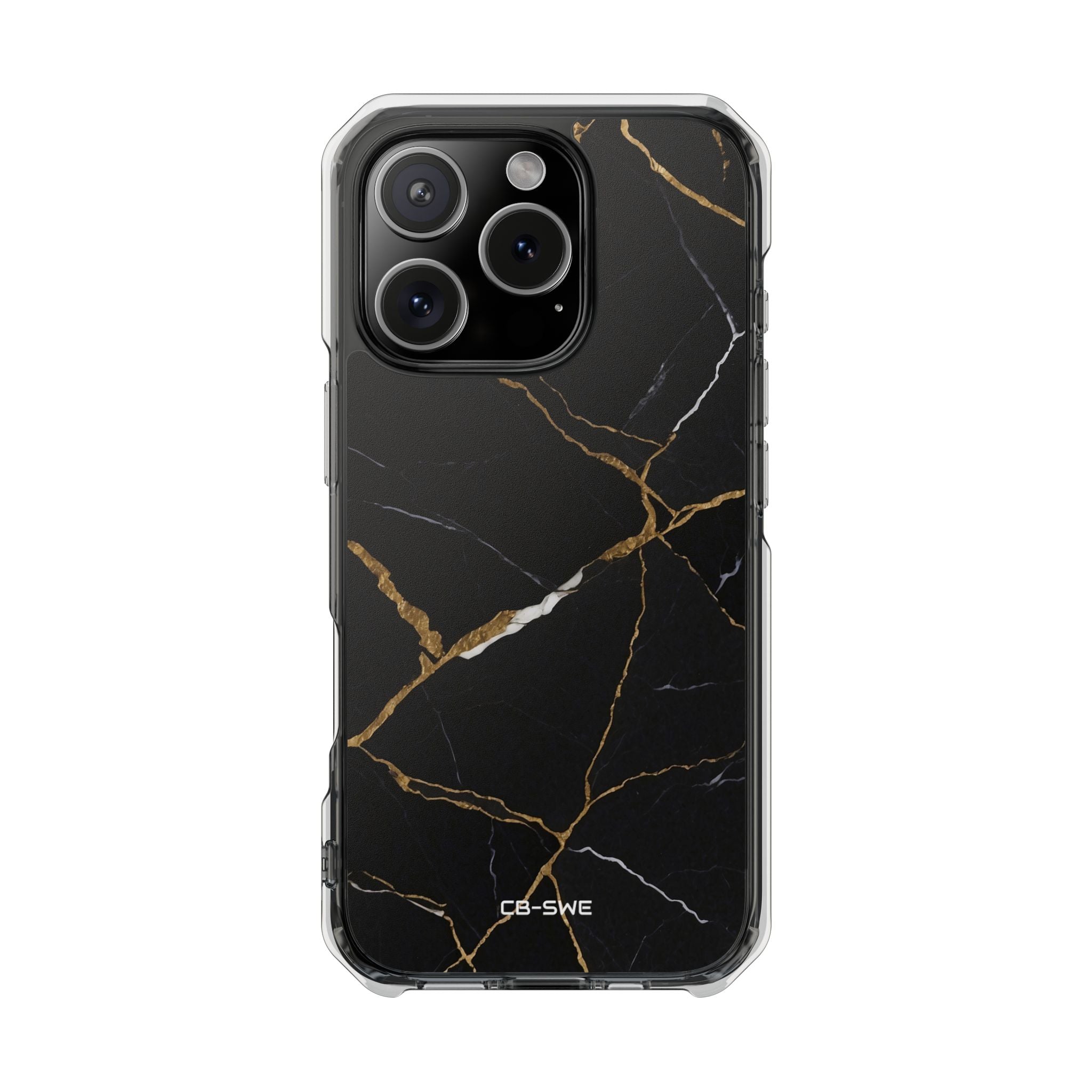 Golden Veins Emerge iPhone Case - Impact