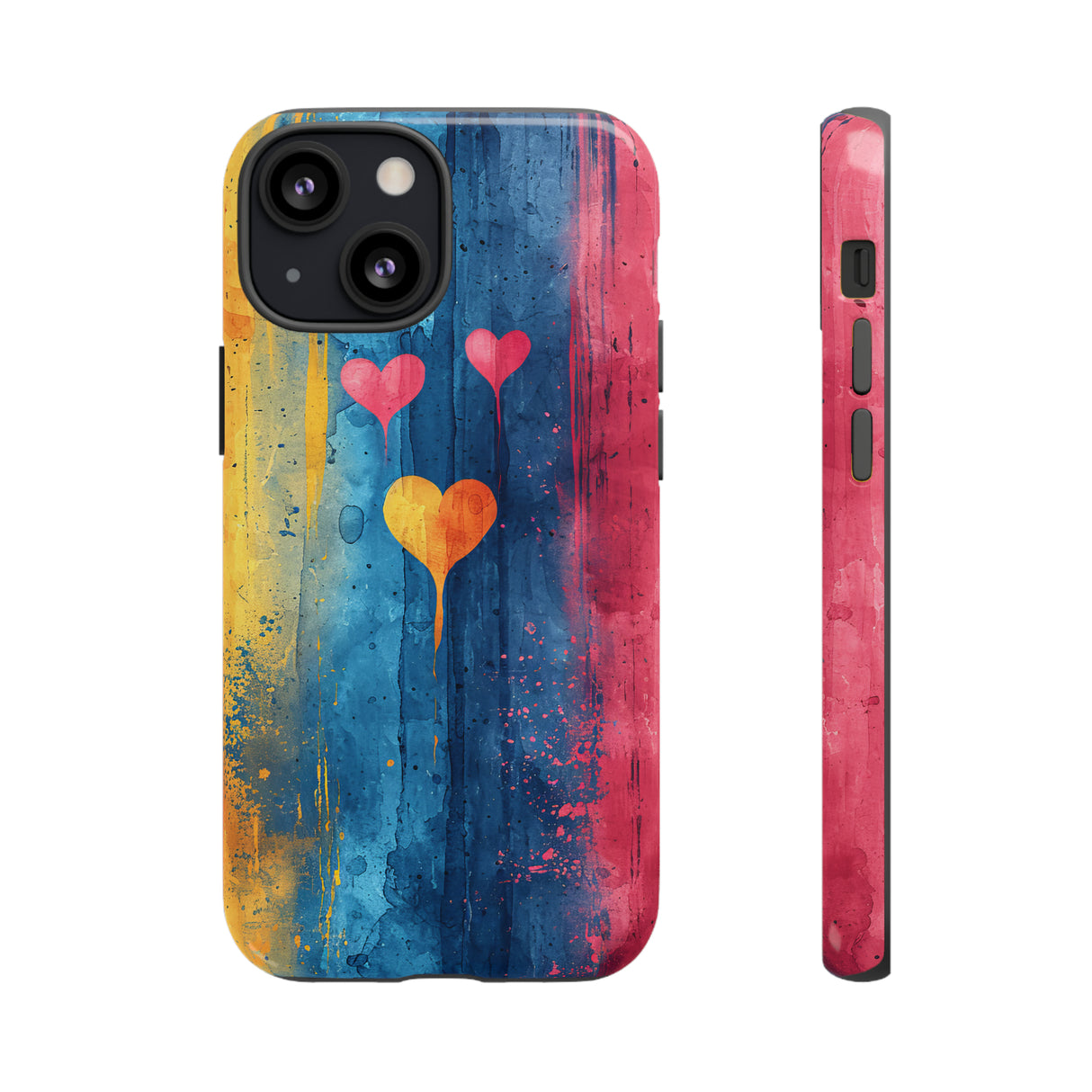 Watercolor Stripe Bliss - Protective Phone Case