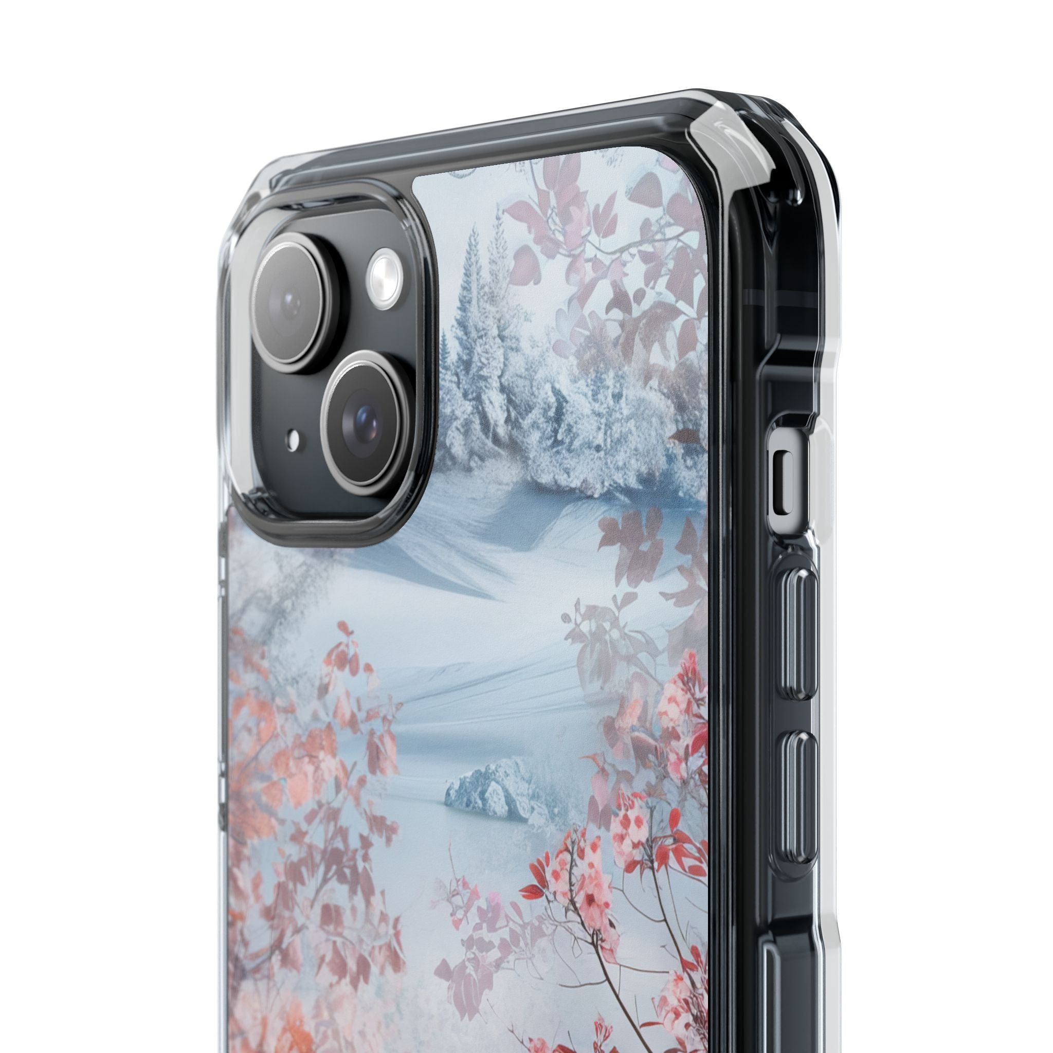 Floral Serenity Case - Clear Impact iPhone 15 Phone Case