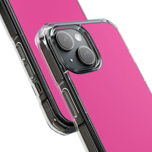 Magenta Crayola | Handyhülle für iPhone (Clear Impact Case – magnetisch) 