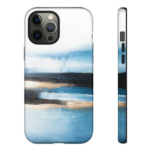 Oil Painting - Abstract Blue - Protective Phone Case