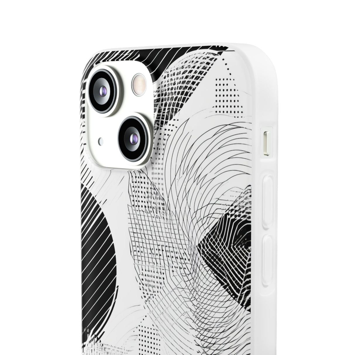 Monochrome Dynamics | Flexible Phone Case for iPhone