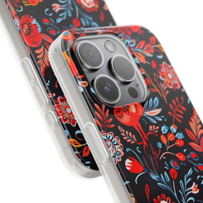 Vivid Birdscape iPhone 15 Pro Case - Soft