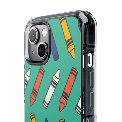 Crayons Dance Playfully iPhone Case - Impact
