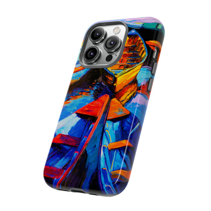 Oil painting - Wooden Boat - Protective Phone Case