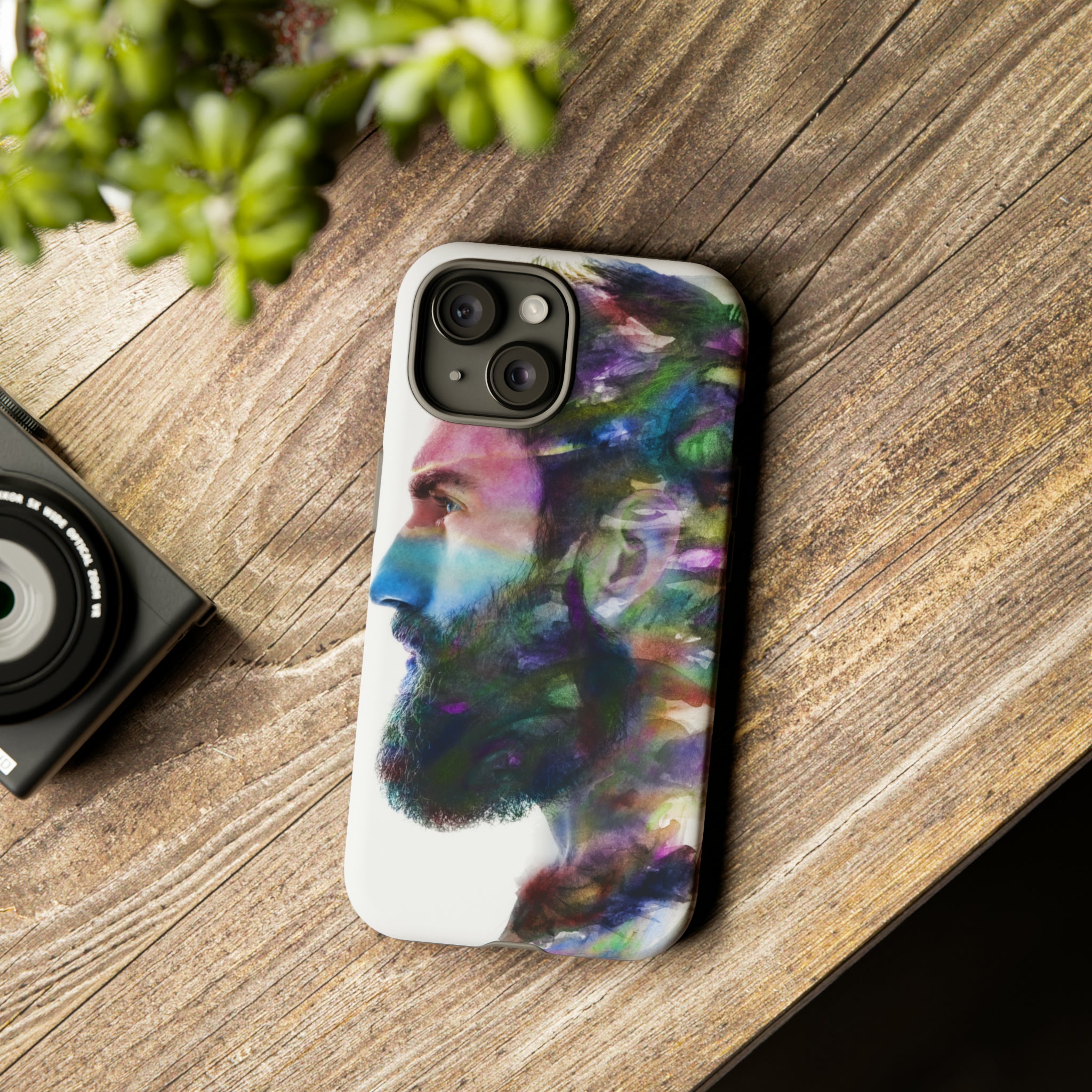 Watercolor Portrait - Protective Phone Case