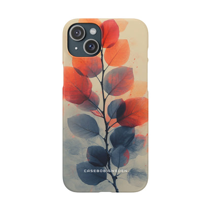 Ethereal Leaf Harmony iPhone 15 - Slim Phone Case