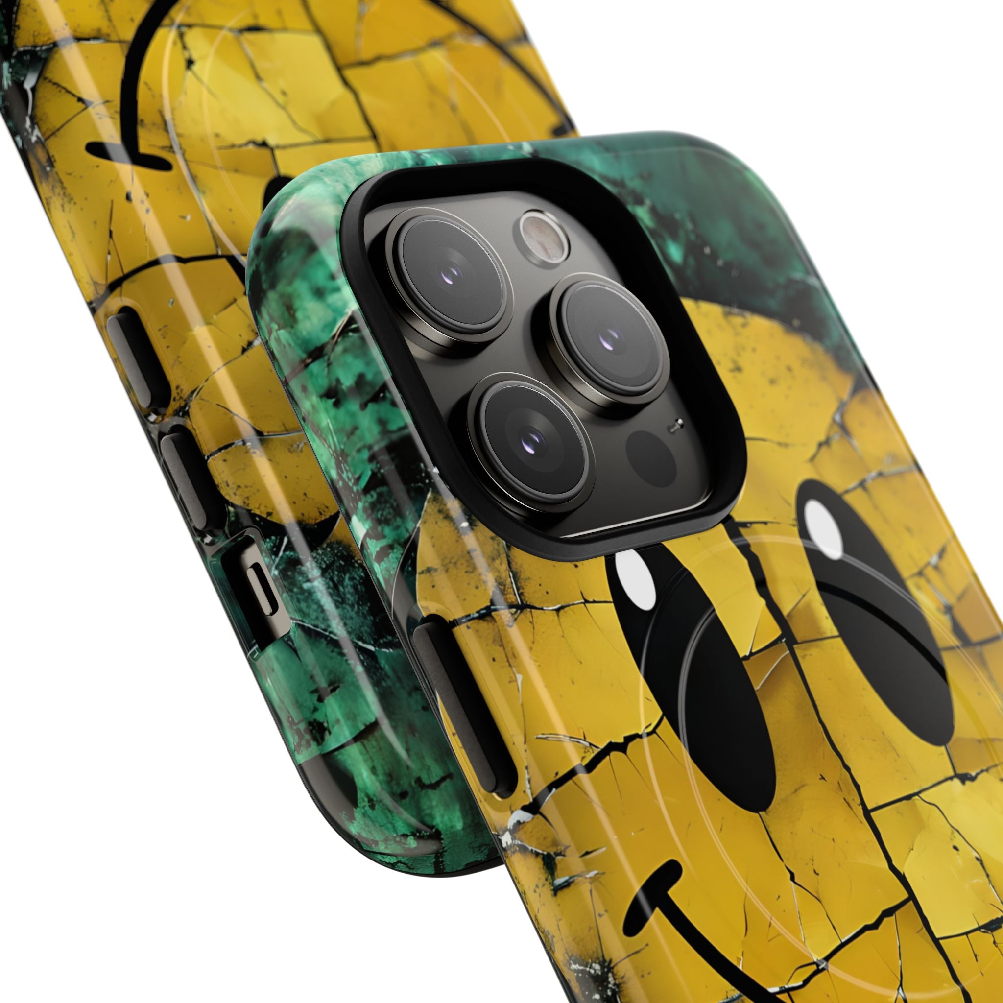 Cracked Smiley iPhone 14 Pro Case - Tough+