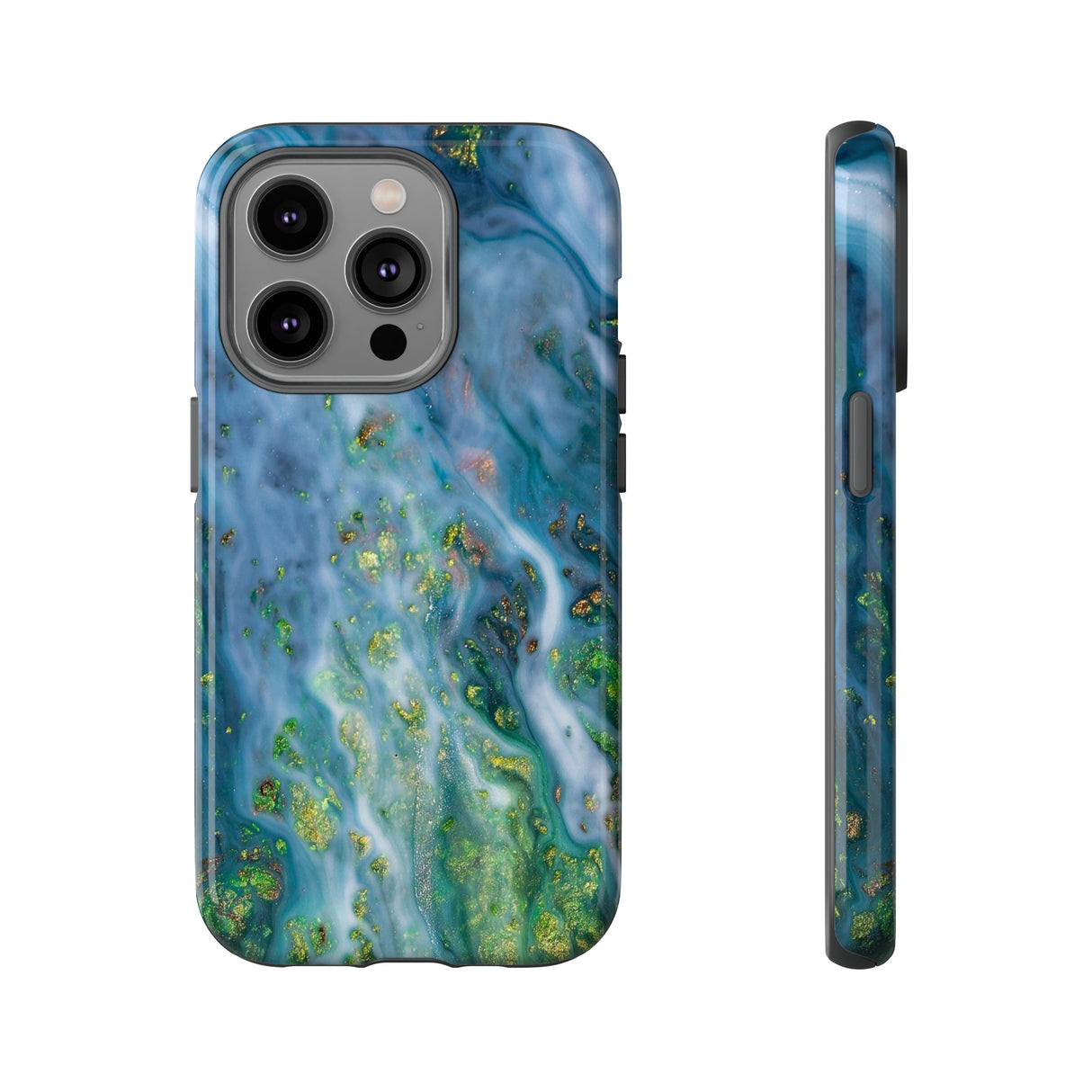 Forest Mist Ink Art iPhone Case (Protective) iPhone 14 Pro Glossy Phone Case