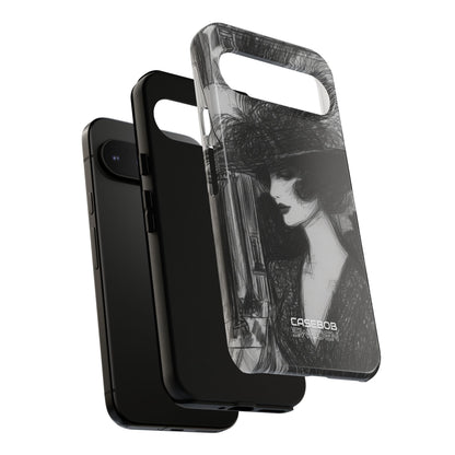 Vintage Feather Elegance Google Pixel 9 - Tough