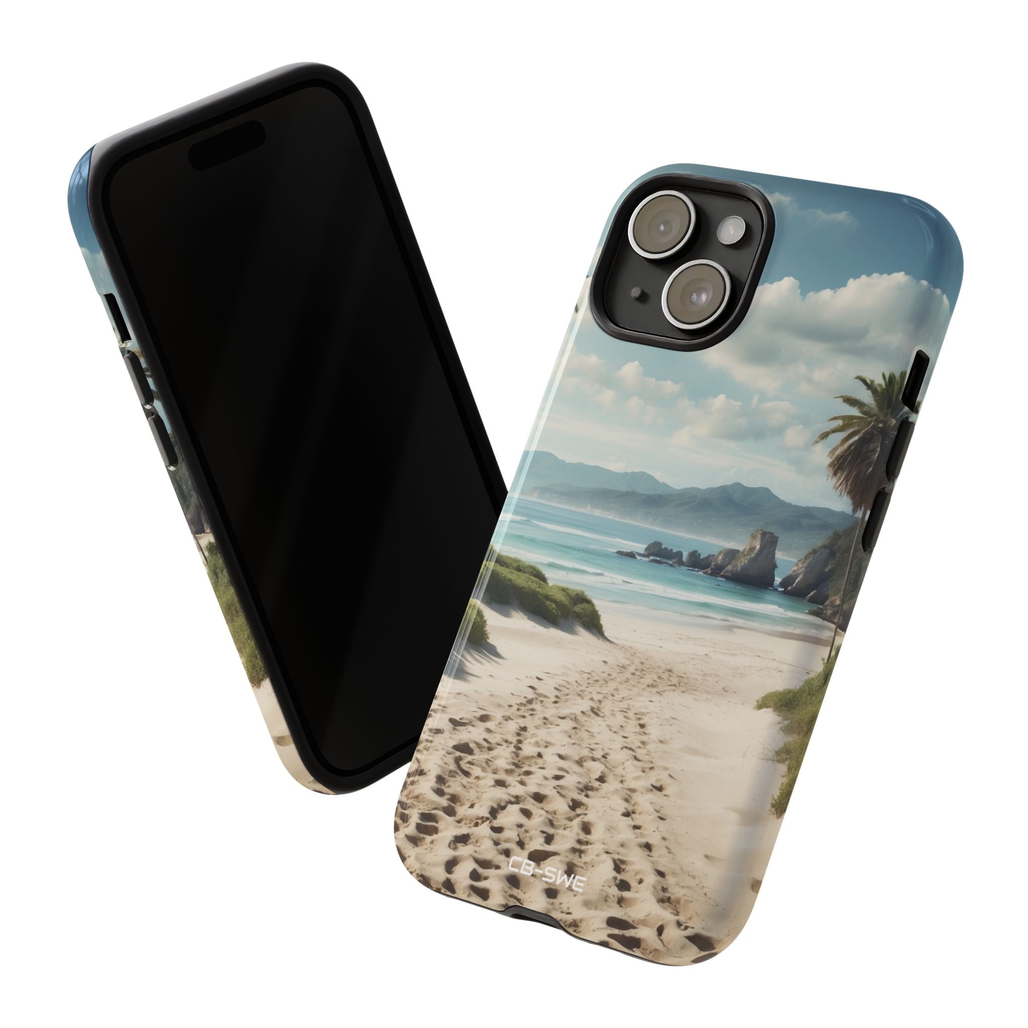 Footprints Trace Sand - iPhone Case