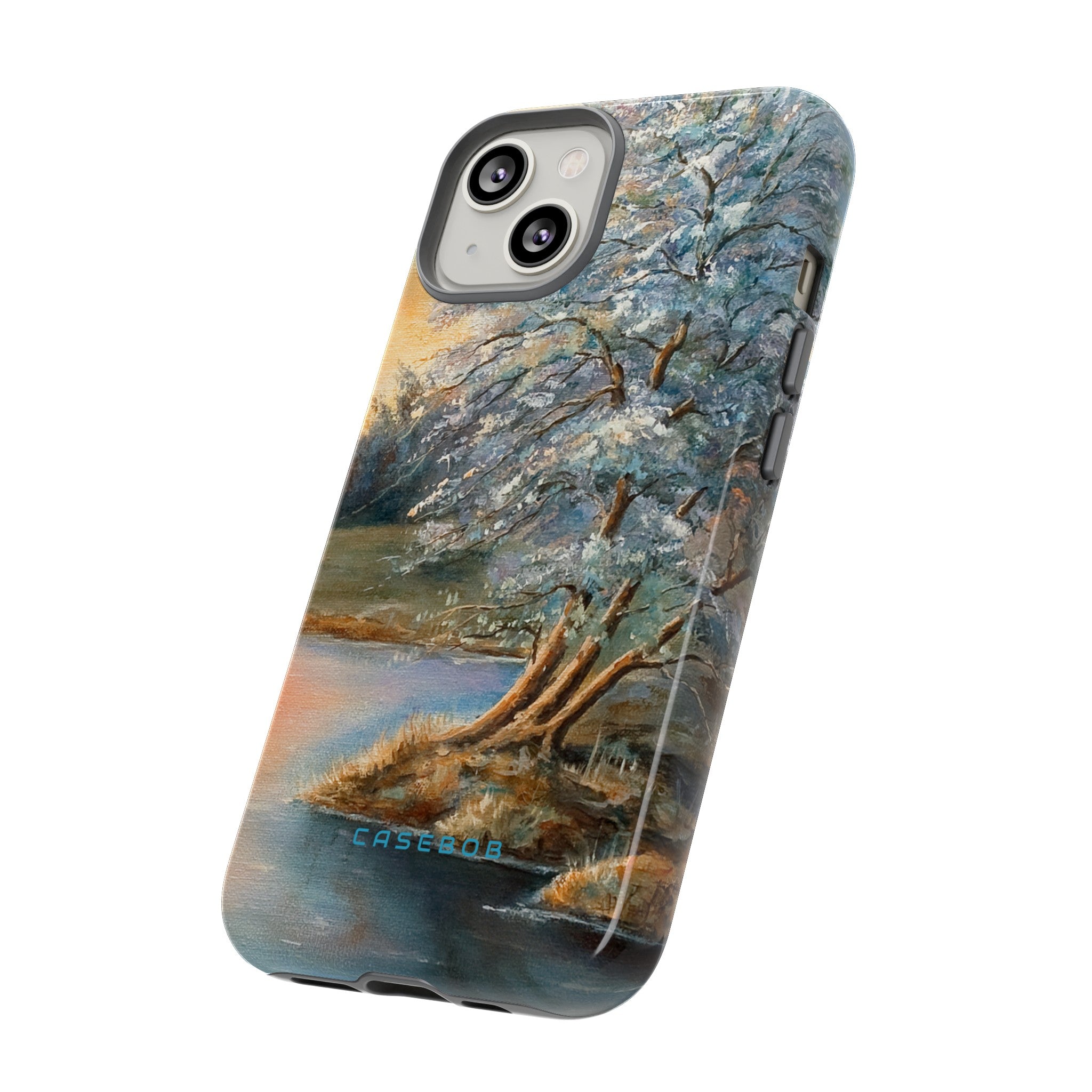 Winterday lake - Protective Phone Case