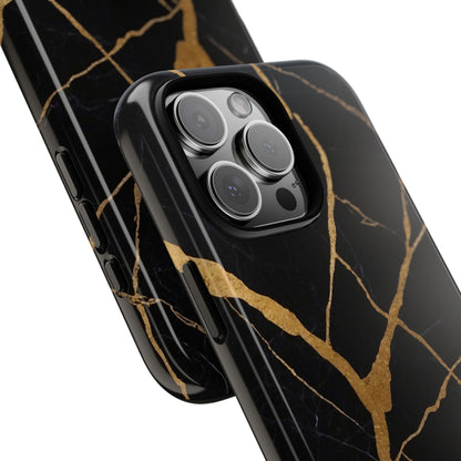 Golden Veins Twist - iPhone Case