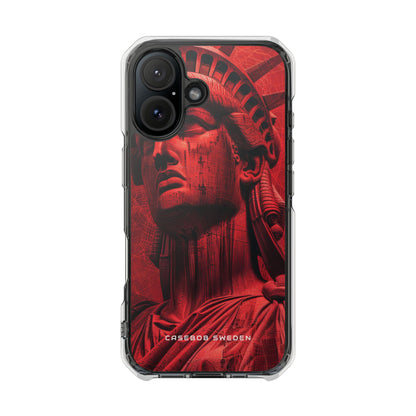 Zen Red Liberty Vision iPhone 16 - Clear Impact Phone Case