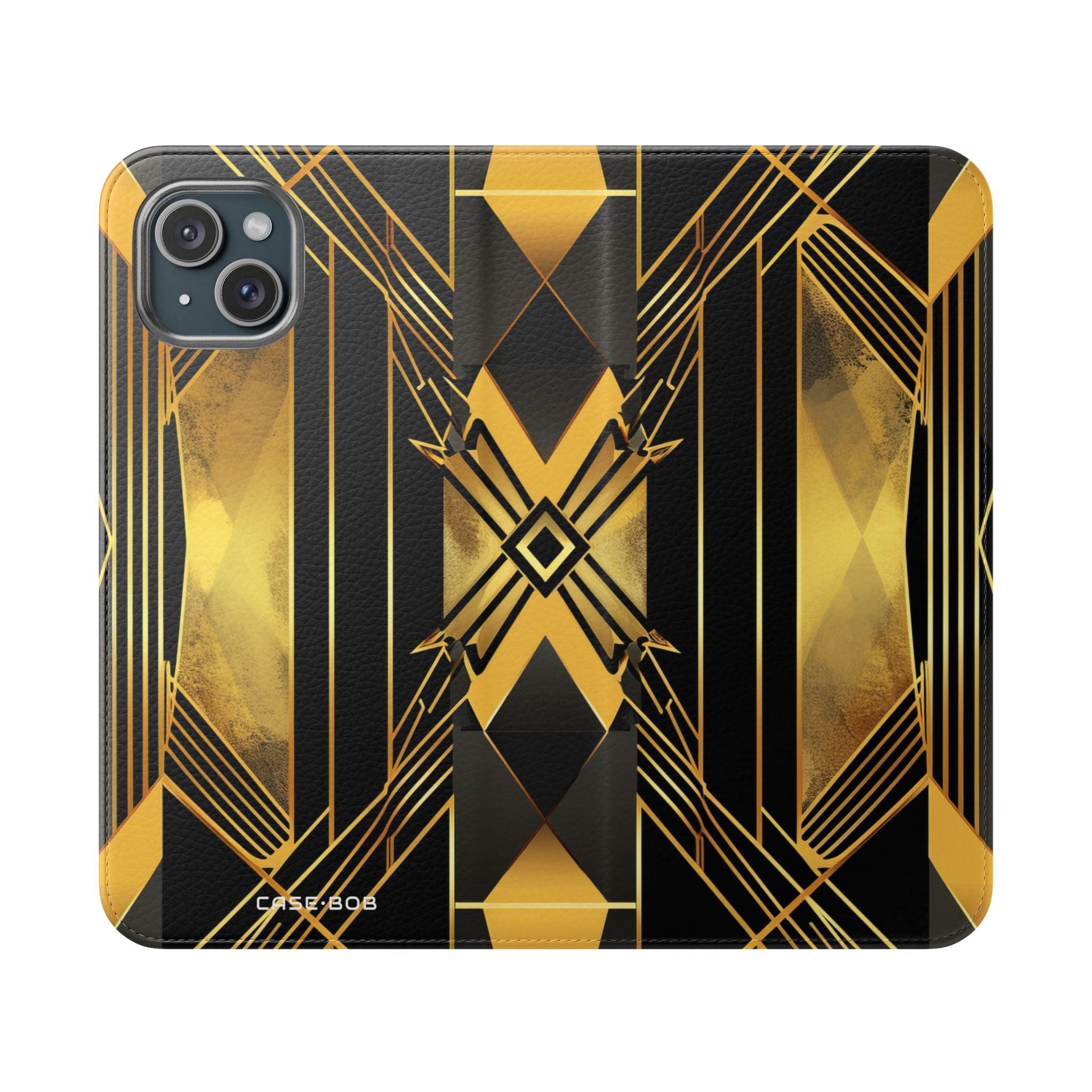Golden Xcape - iPhone 15 Plus Case - Wallet