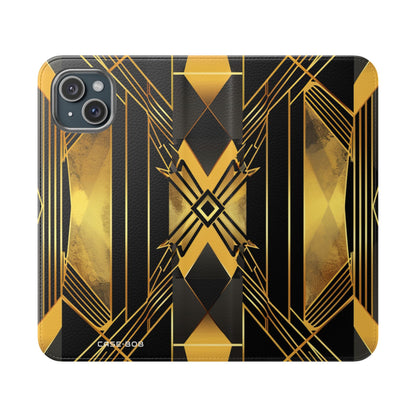 Golden Xcape - iPhone 15 Plus Case - Wallet