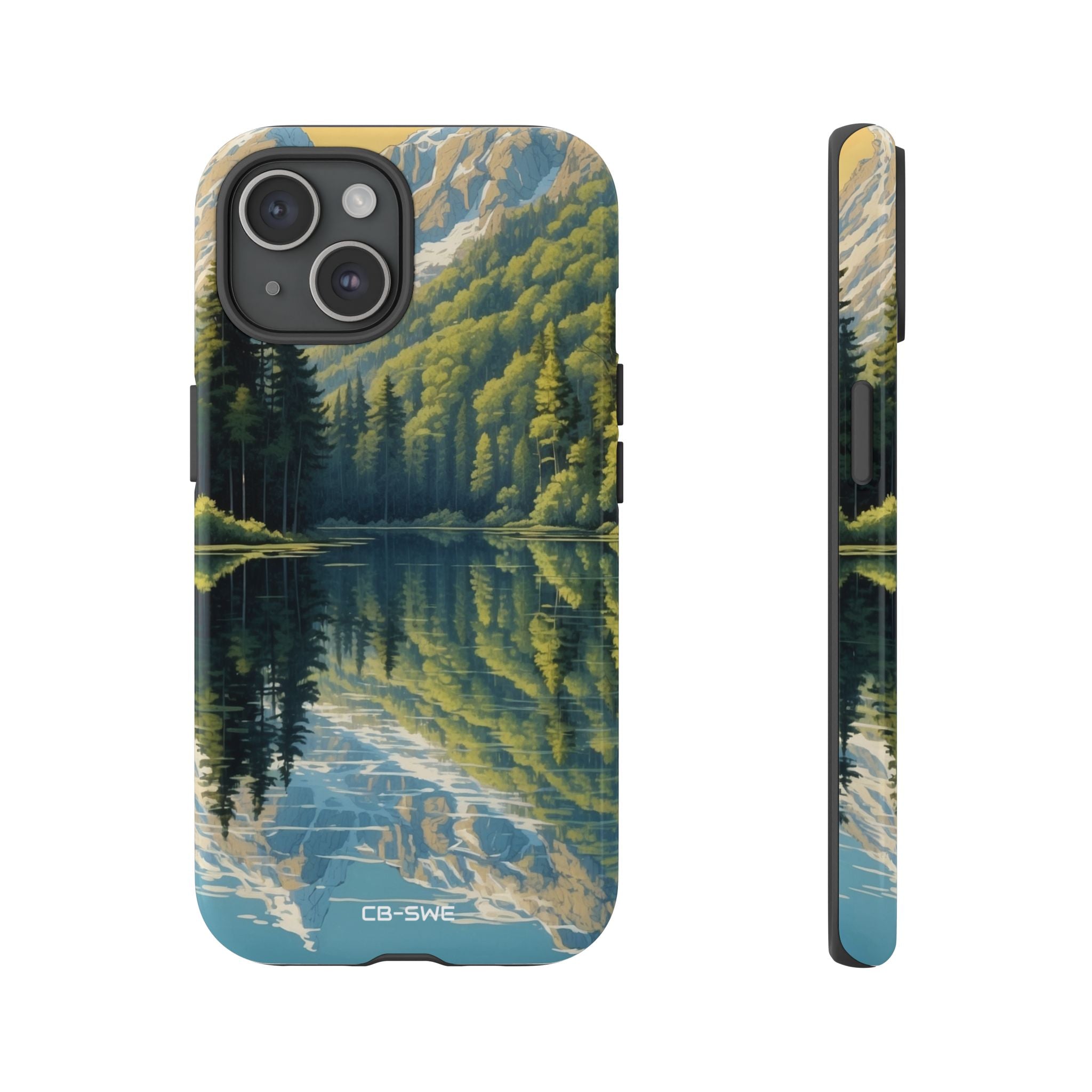 Mountain Peaks Reflect - iPhone Case