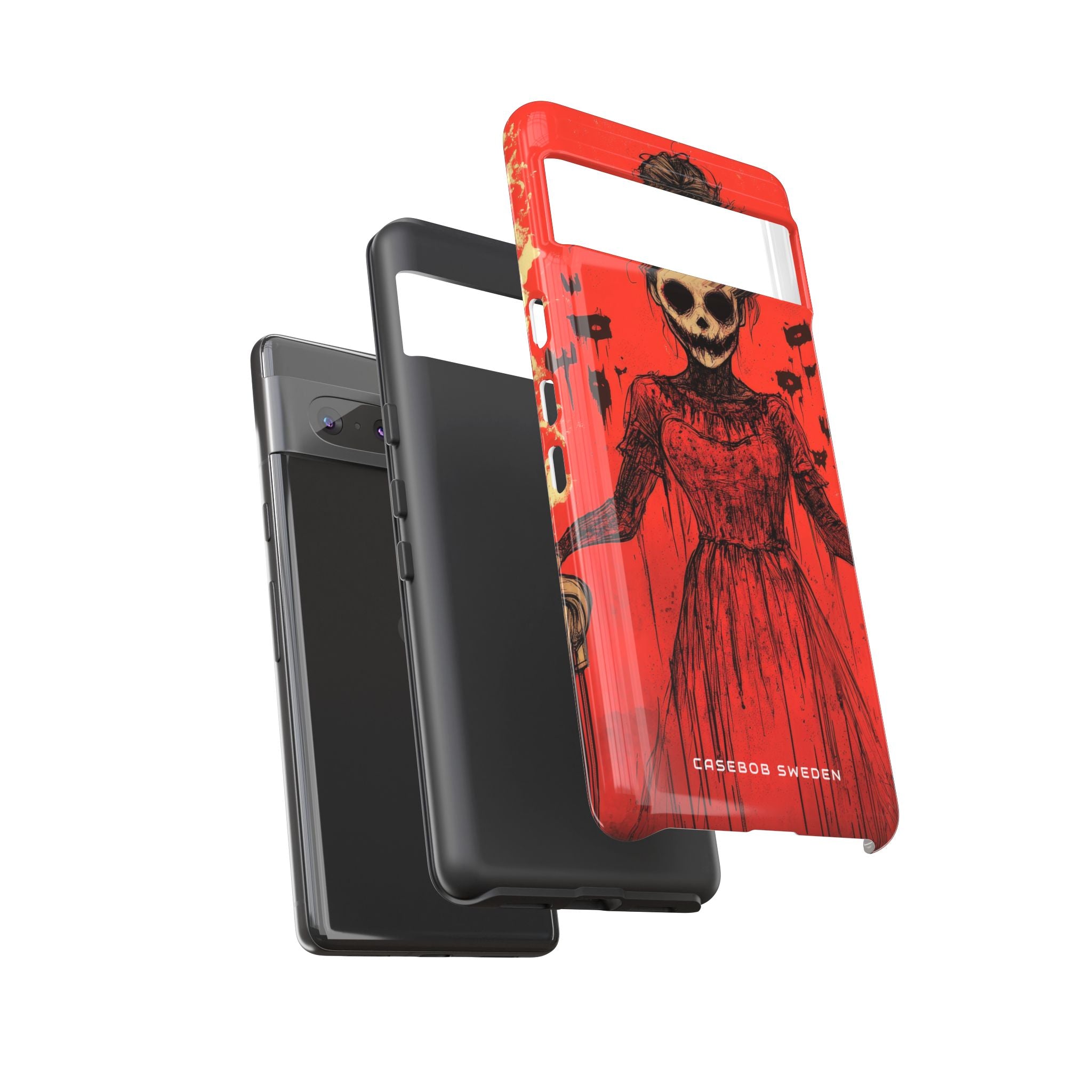 Haunting Scarlet Descent Google Pixel 7 - Tough Phone Case