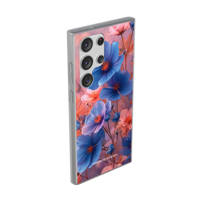 Blue Peach Blossoms - Flexi Samsung S23 Phone Case