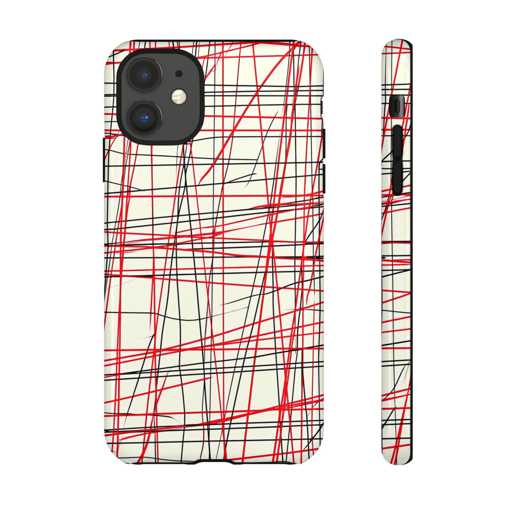 Red Line Minimalist - Protective Phone Case