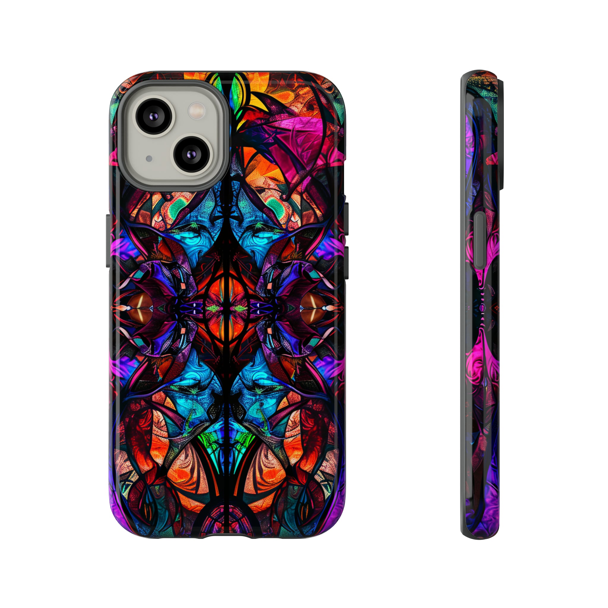 Gothic Stained Glass Splendor - Protective Phone Case