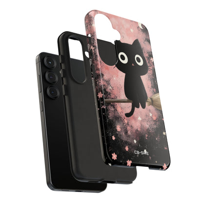 Whimsical Cat Soars - Samsung Case